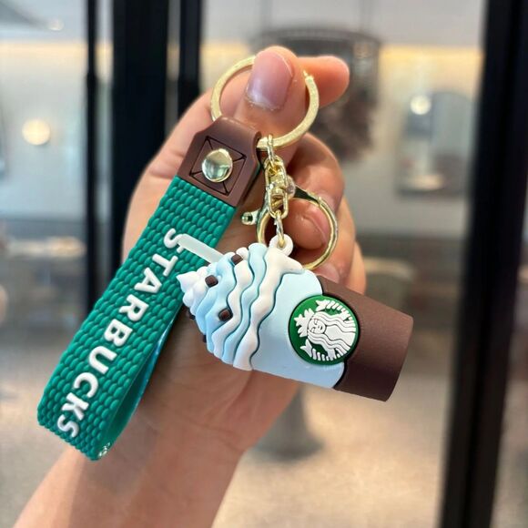 Starbucks Accessories - NWOT Starbucks Bearista Frappe Keychain